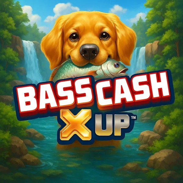 Bass Cash X UP logo by Alchemy Gaming at Billybets Casino