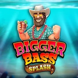 Bigger Bass Splash online game logo by Pragmatic Play on billybetcasino.eu