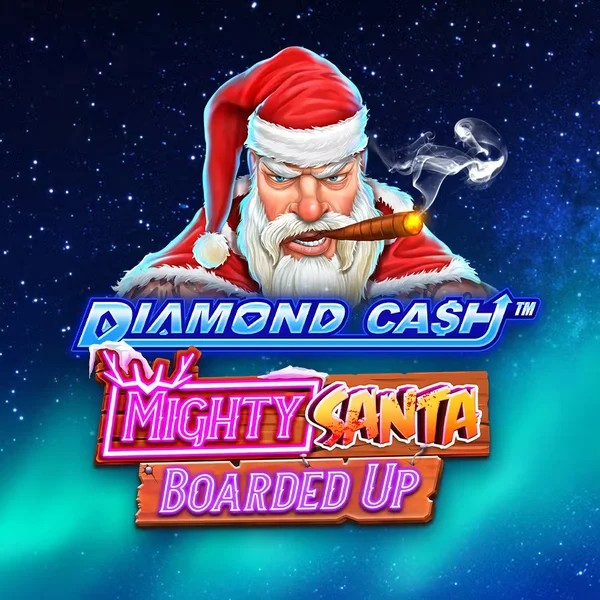 Diamond Cash Mighty Santa Boarded Up online game logo by Greentube on billybetcasino.eu