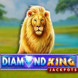 Diamond King Jackpots by SpinPlay Games, showcased at billybetcasino.eu – game logo