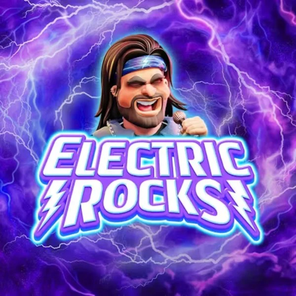 Electric Rocks slot logo by Inspired Gaming at Billybets Casino