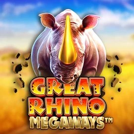 Great Rhino Megaways slot logo by Pragmatic Play at Billybets Casino