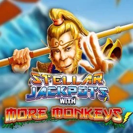 Stellar Jackpots with More Monkeys slot icon by Lightning Box Game, available at Billybets Casino