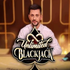 Unlimited Blackjack online game logo by Ezugi on billybetcasino.eu