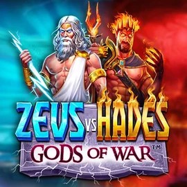 Zeus vs Hades: Gods of War slot logo by Pragmatic Play at Billybets Casino